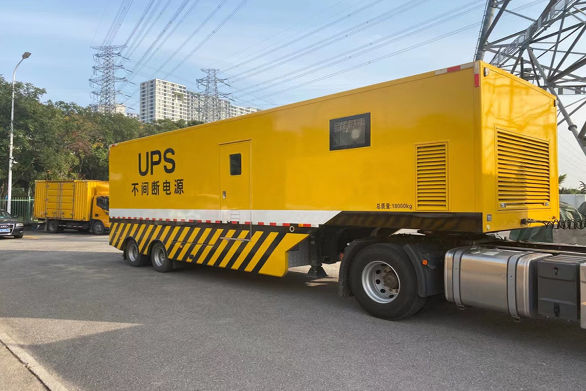 广陵发电机租赁施工现场